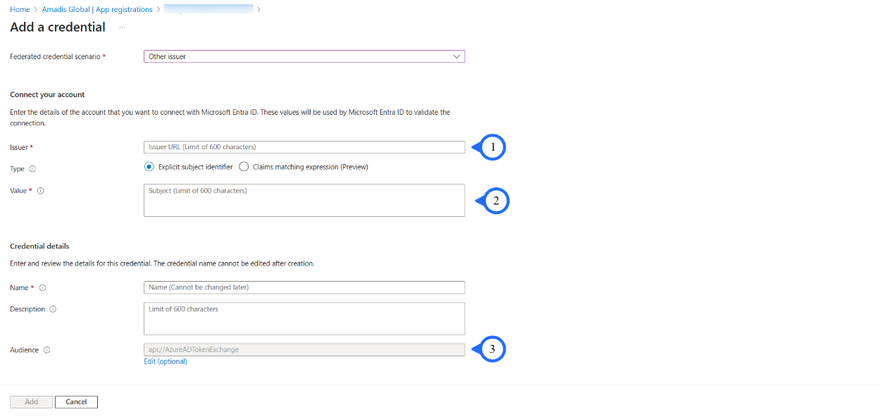 add issuer credentials
