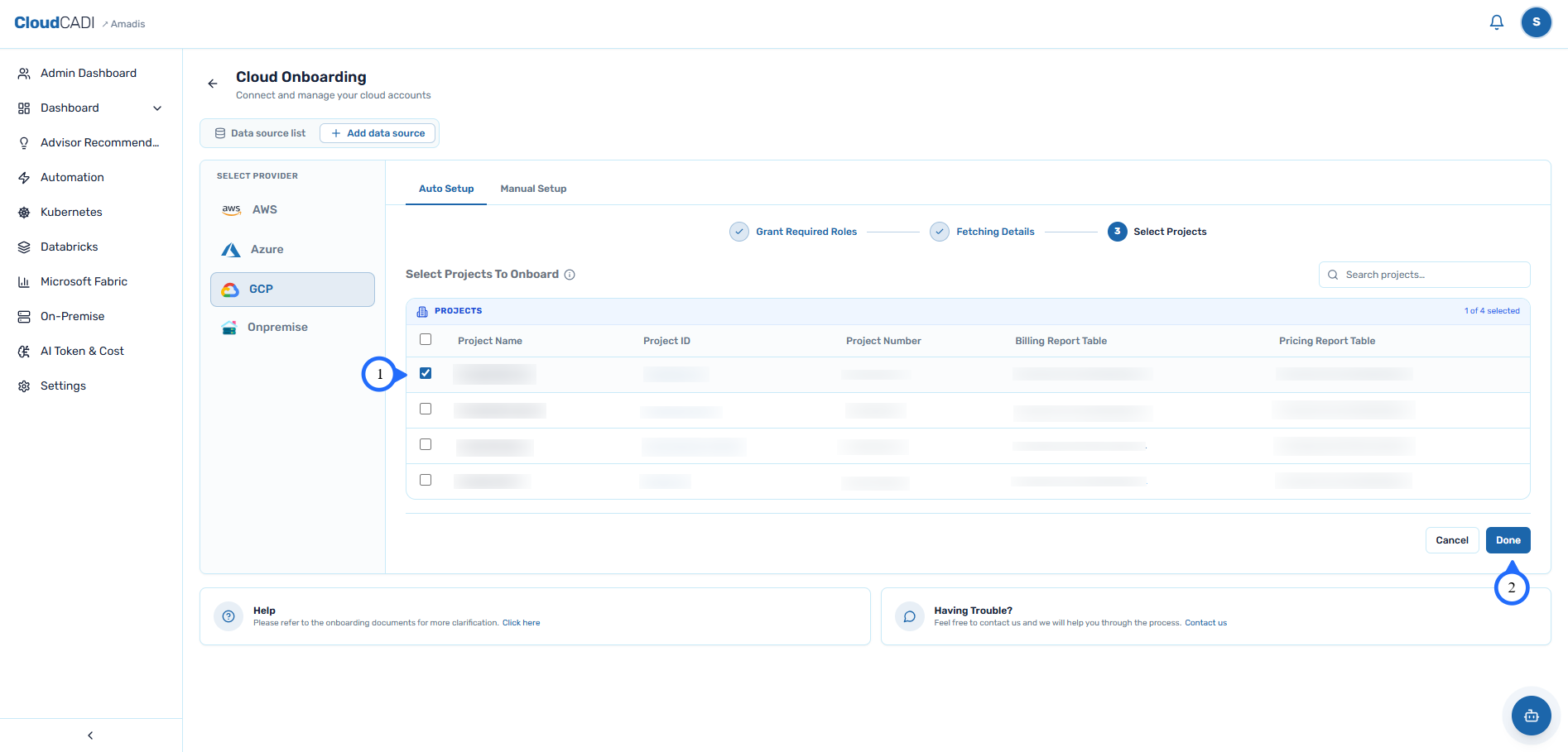 Select projects