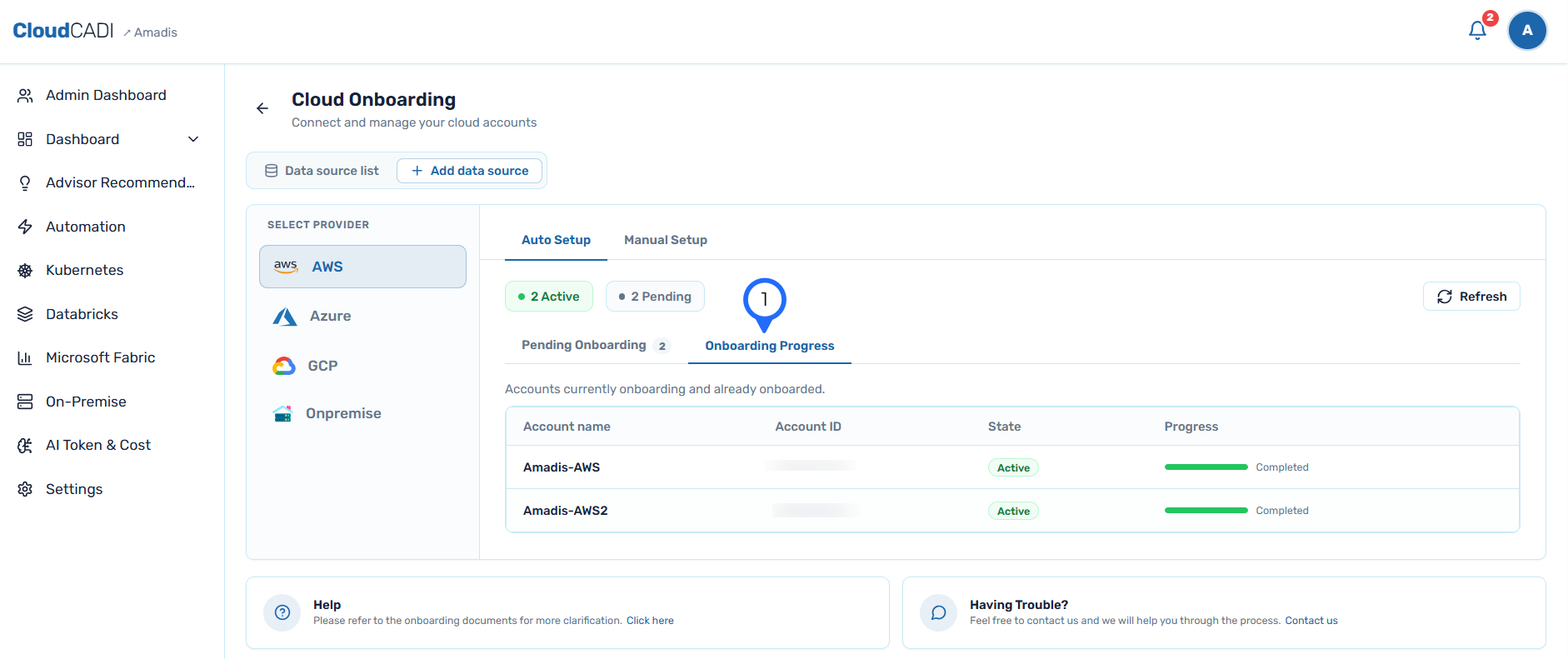 Onboarding completed