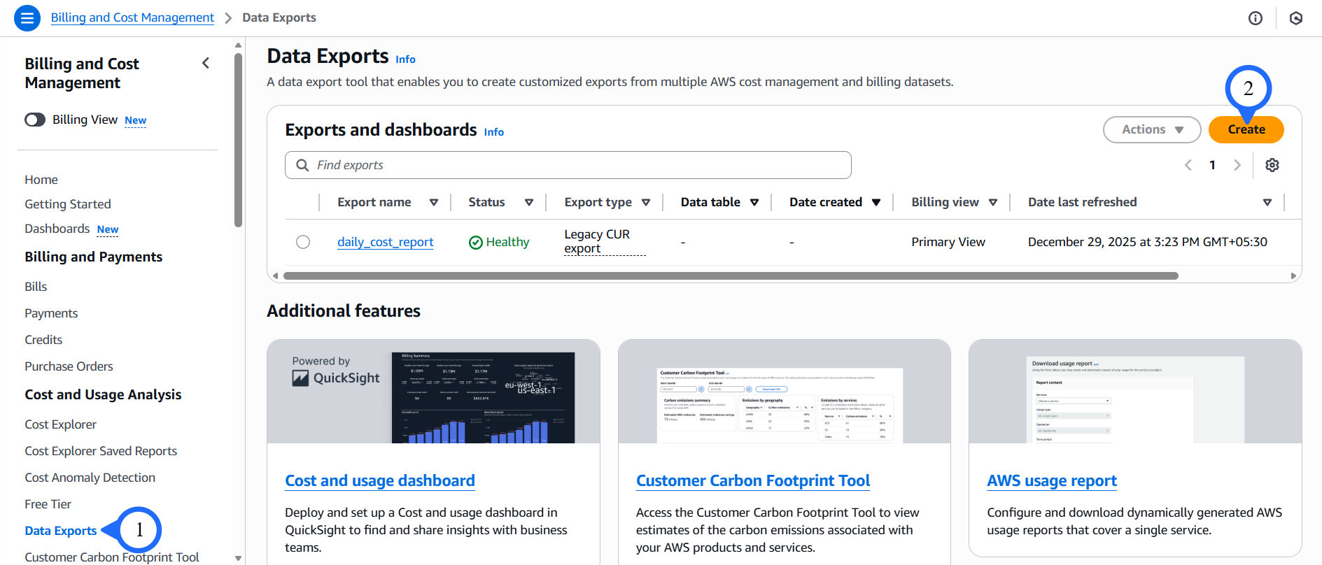 Billing Cost Management