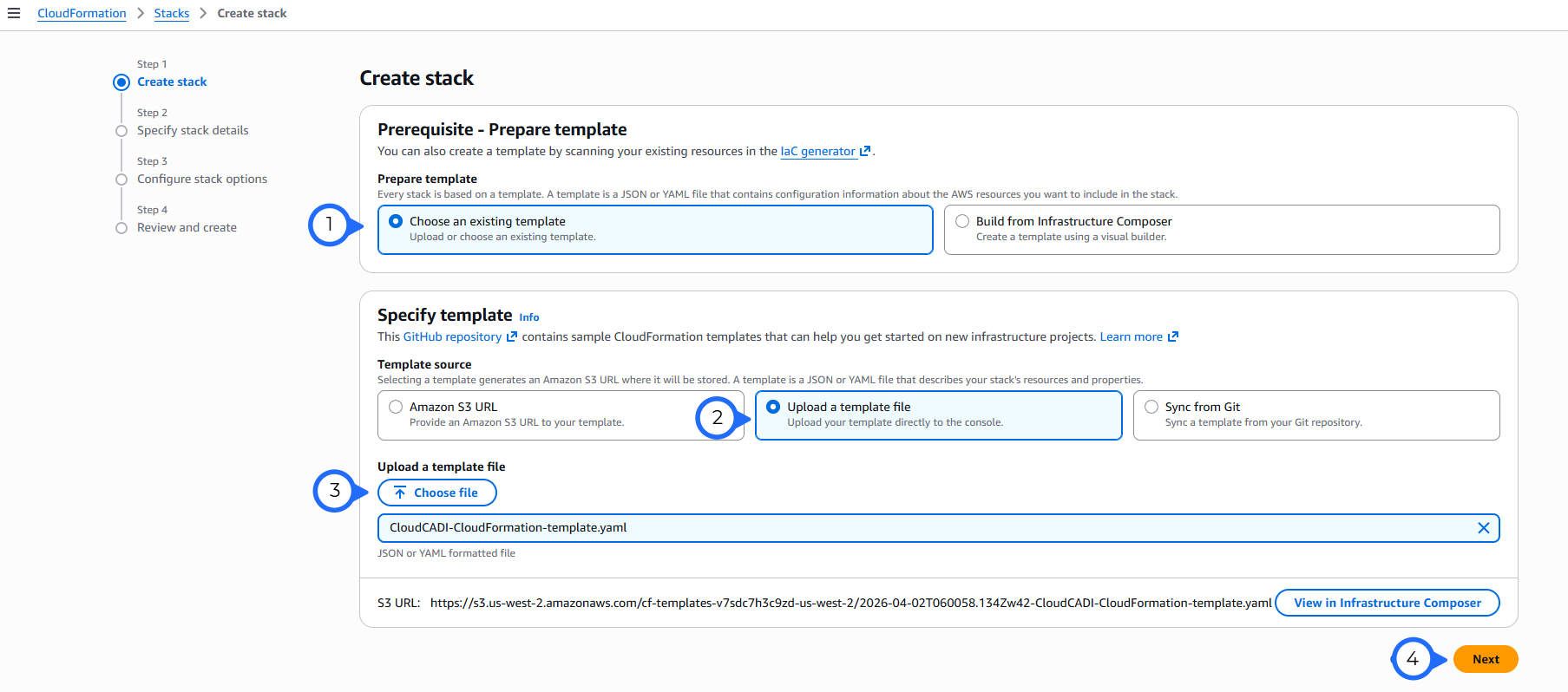 CloudFormation - template