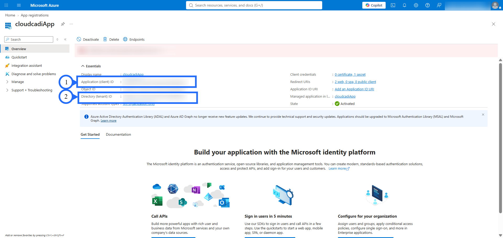 Register App registration