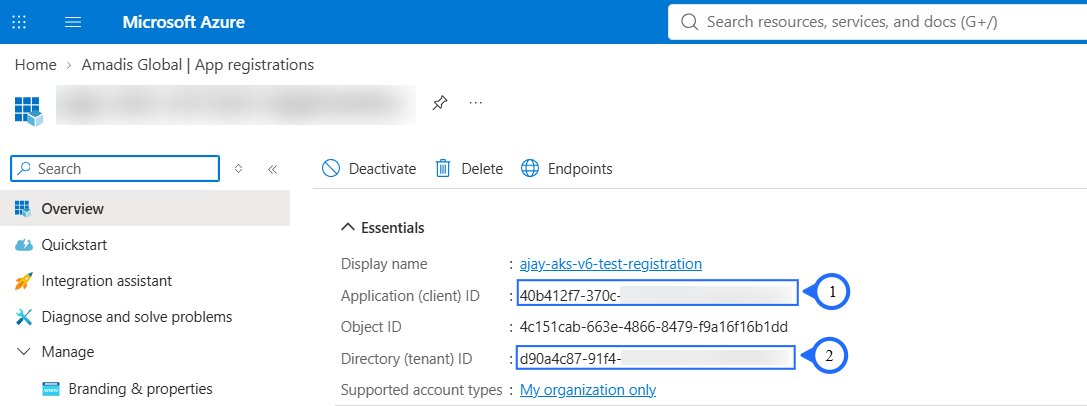 tenant id client id